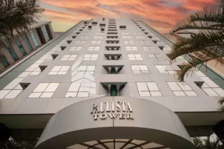 Fachada do Edifício Paulista Tower, na Rua Vergueiro, 2045, Vila Mariana, onde fica a bancada da notehelpsp em São Paulo